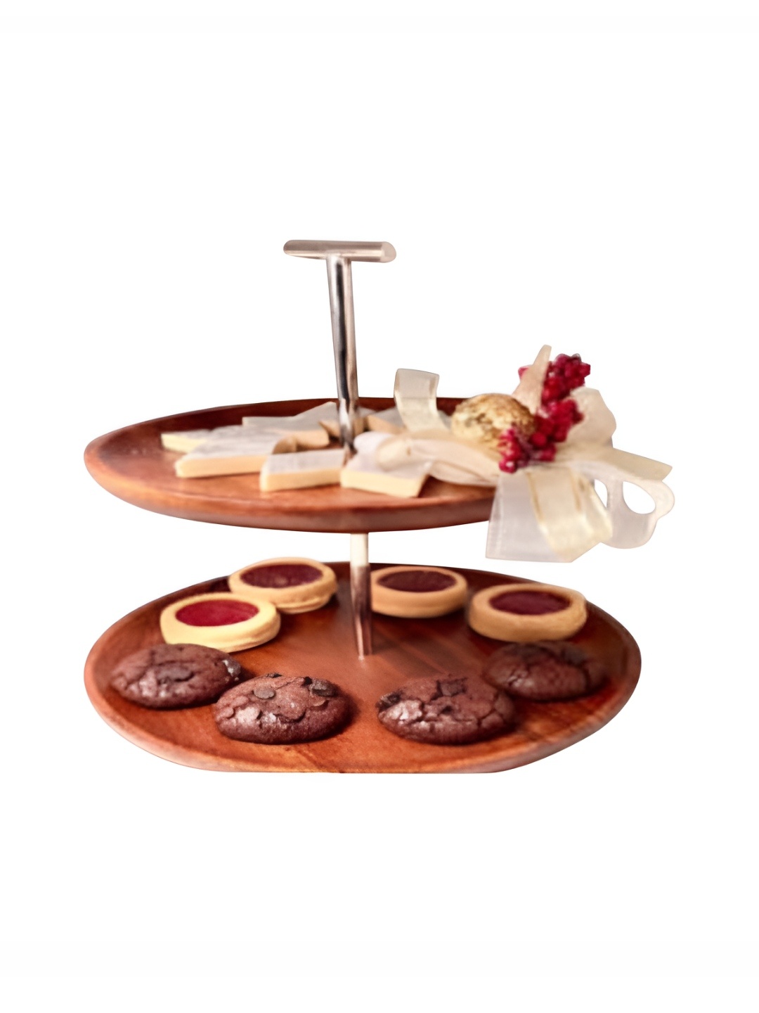 

ARIYA Brown Wooden Cake Stand