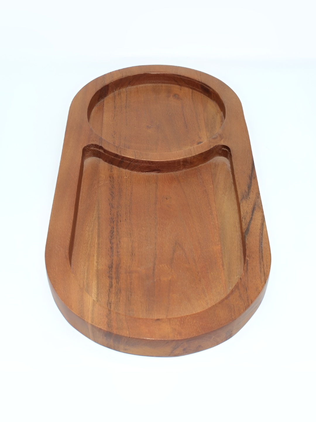 

ARIYA Brown 2024 Wood 1 Pieces Dishwasher and Microwave Safe Serving Tray