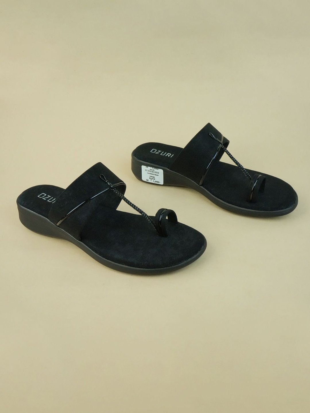 

Ozuri Suede Party Wedge Sandals, Black