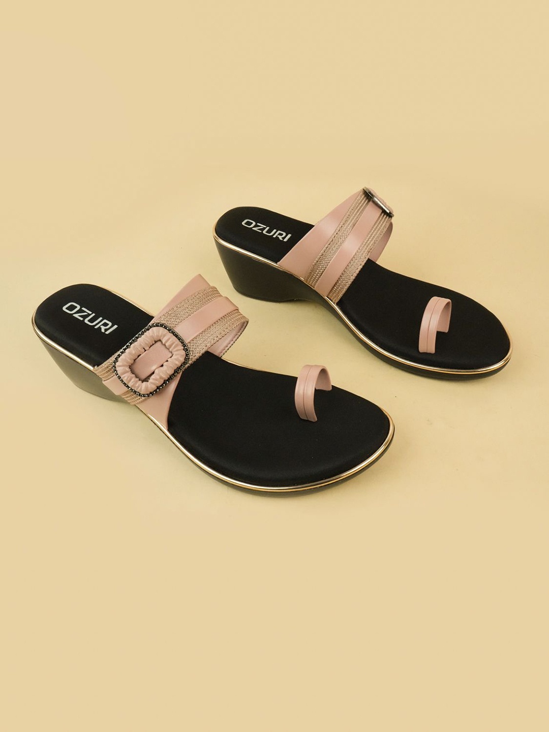 

Ozuri Party Wedge Sandals, Peach