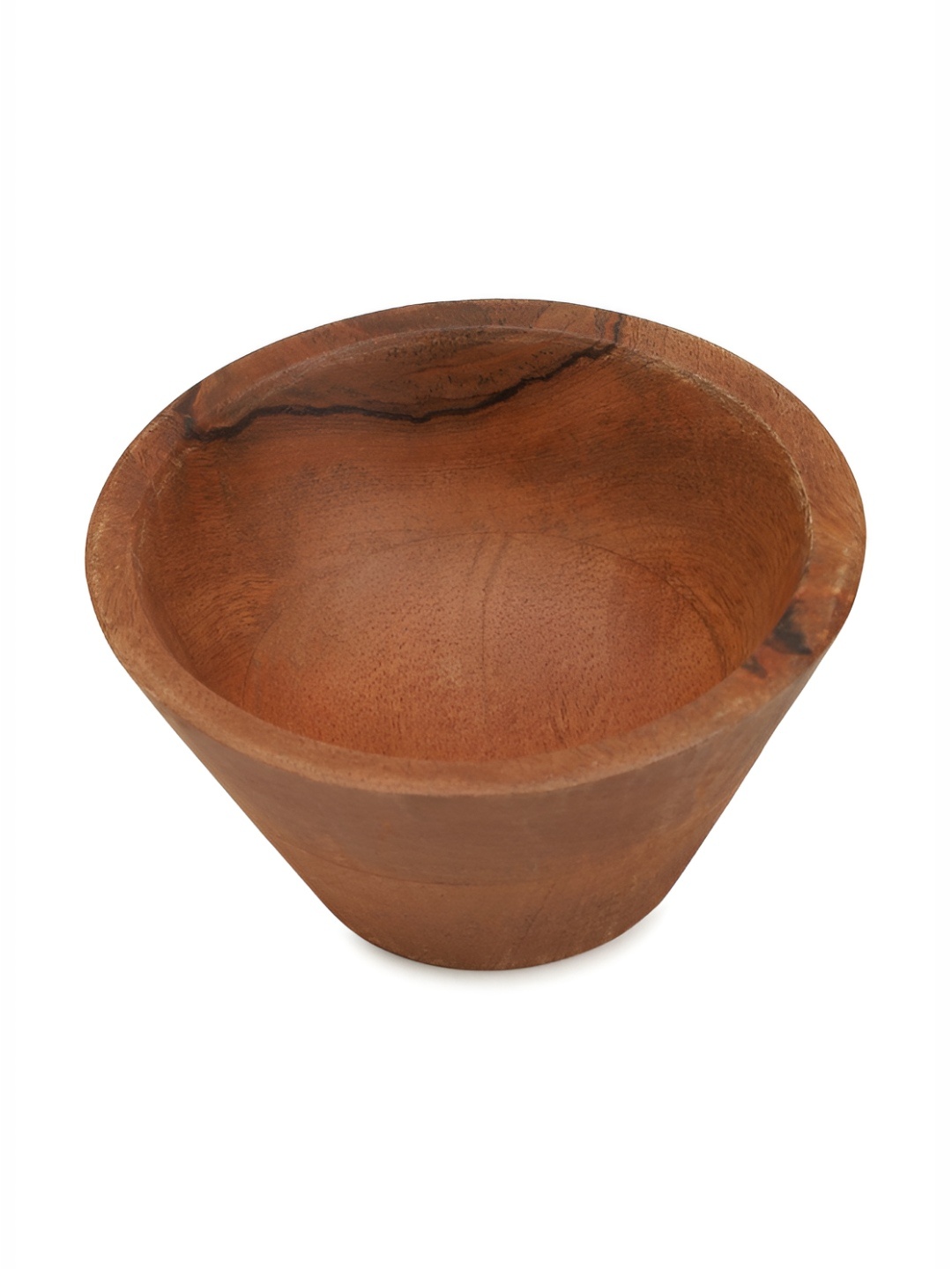 ARIYA Brown 2024 1 Pieces Wood Dishwasher and Microwave Safe Serving Bowl