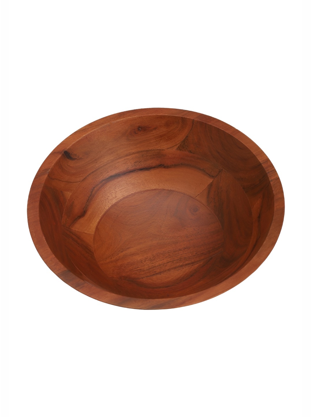 ARIYA Brown 2024 1 Pieces Wood Dishwasher and Microwave Safe Serving Bowl