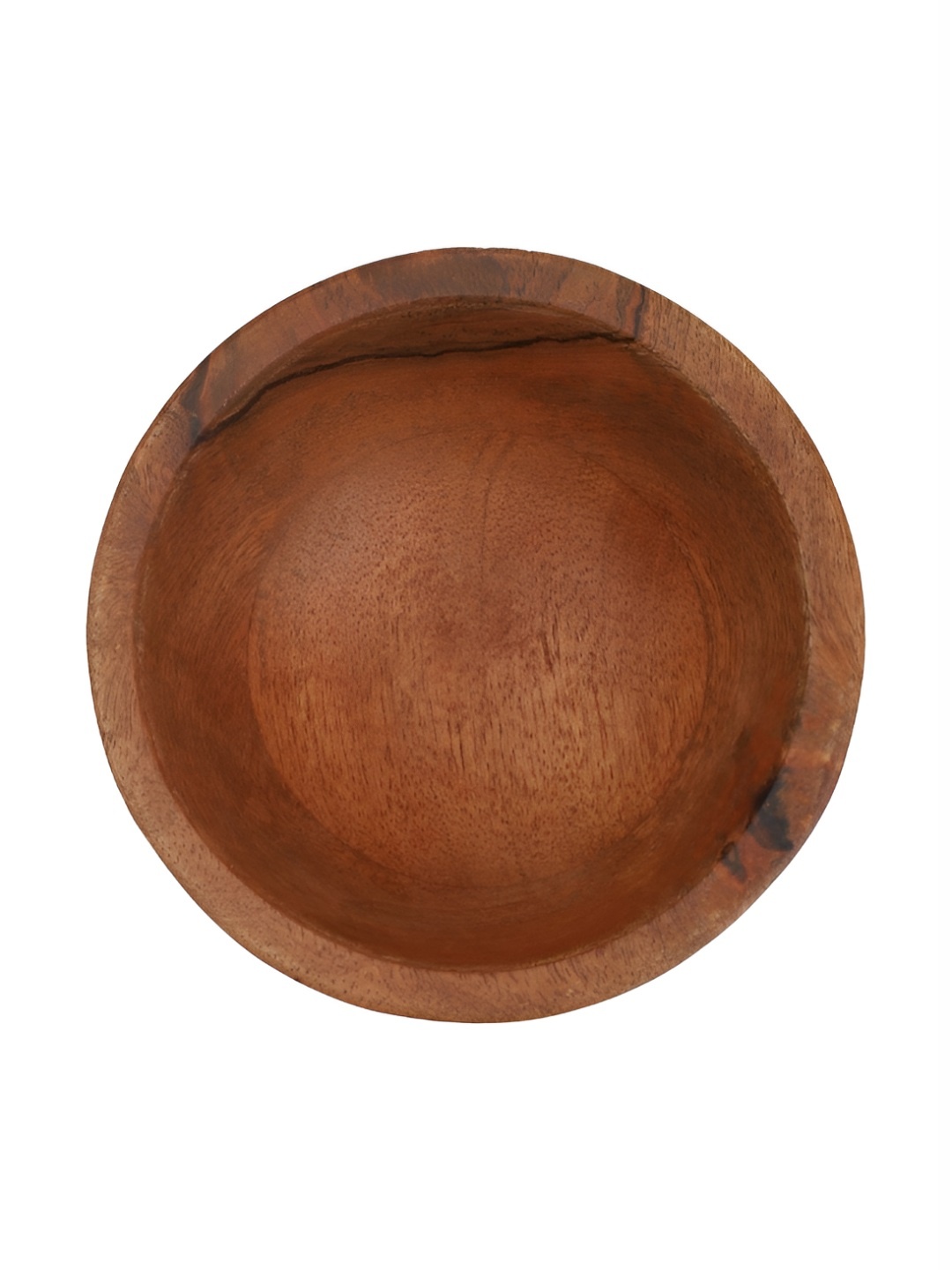 ARIYA Brown 2024 1 Pieces Wood Dishwasher and Microwave Safe Serving Bowl