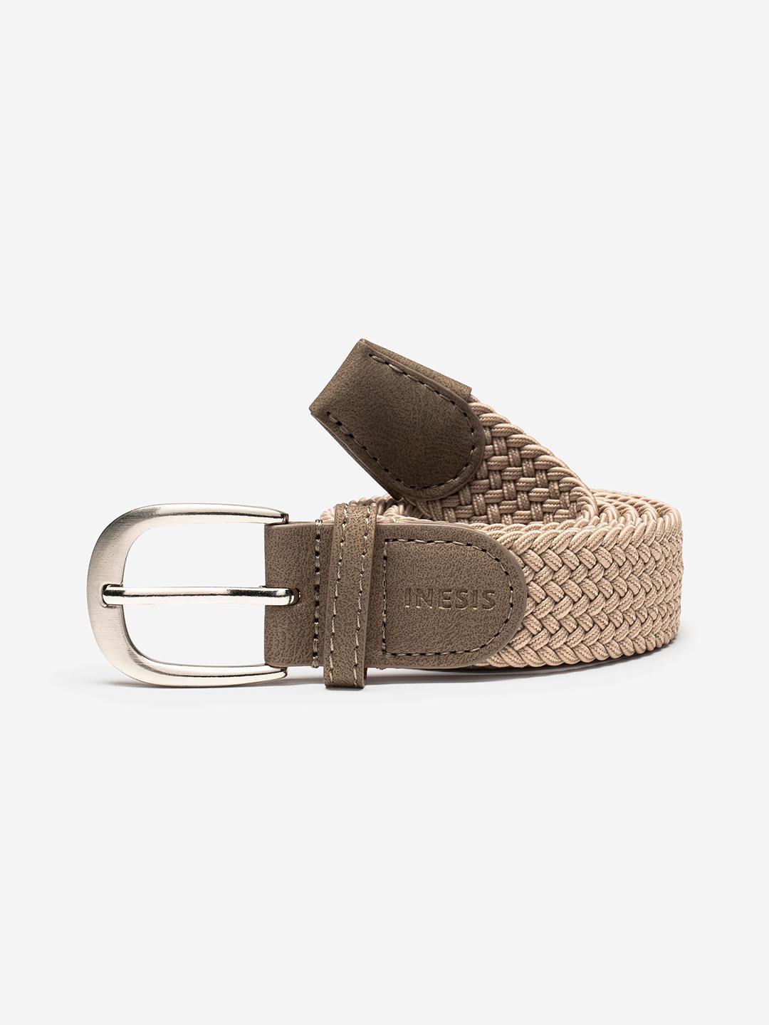 

Inesis By Decathlon Men Woven Design Belts, Beige
