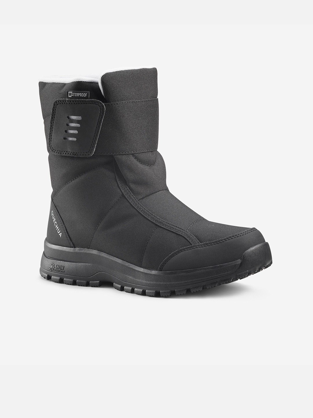 

Quechua By Decathlon Women Round Toe Velcro Hiking Boots, Black