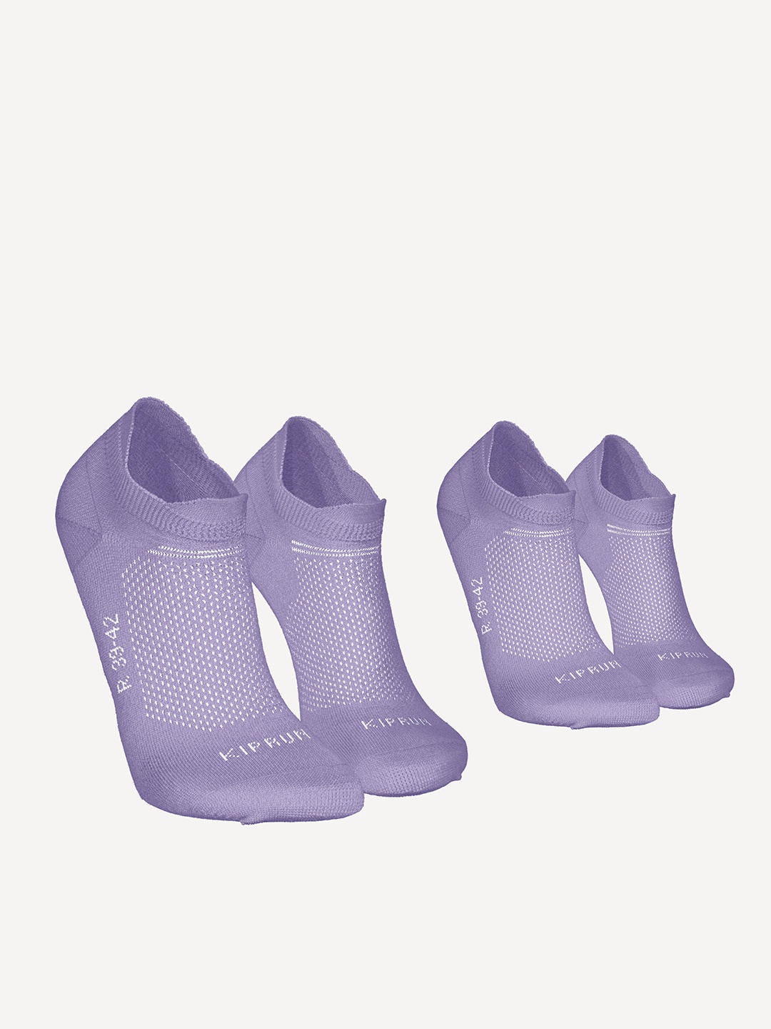 

KIPRUN By Decathlon Men Pack Of 2 Ankle-Length Socks, Purple