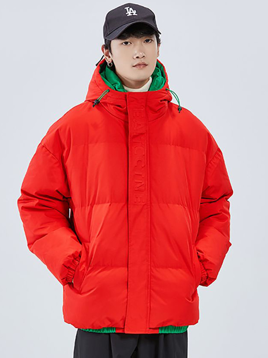 

StyleCast x Revolte Men Hooded Padded Jacket, Red