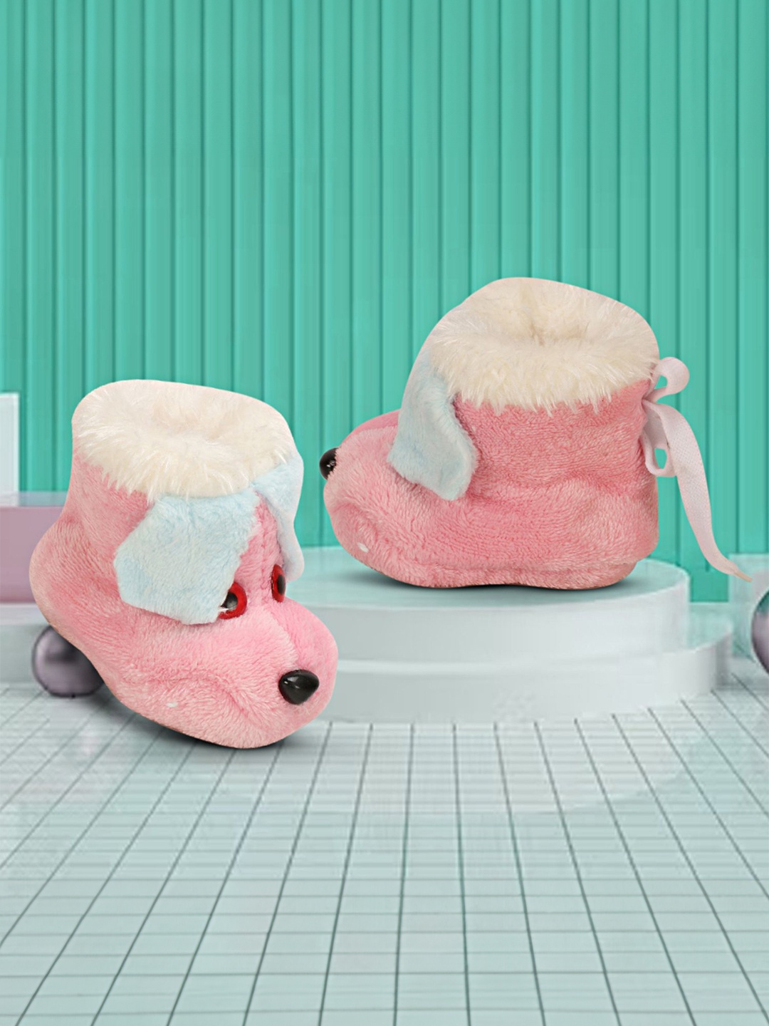 

BAESD Kids Cotton Mickey Mouse Booties, Pink