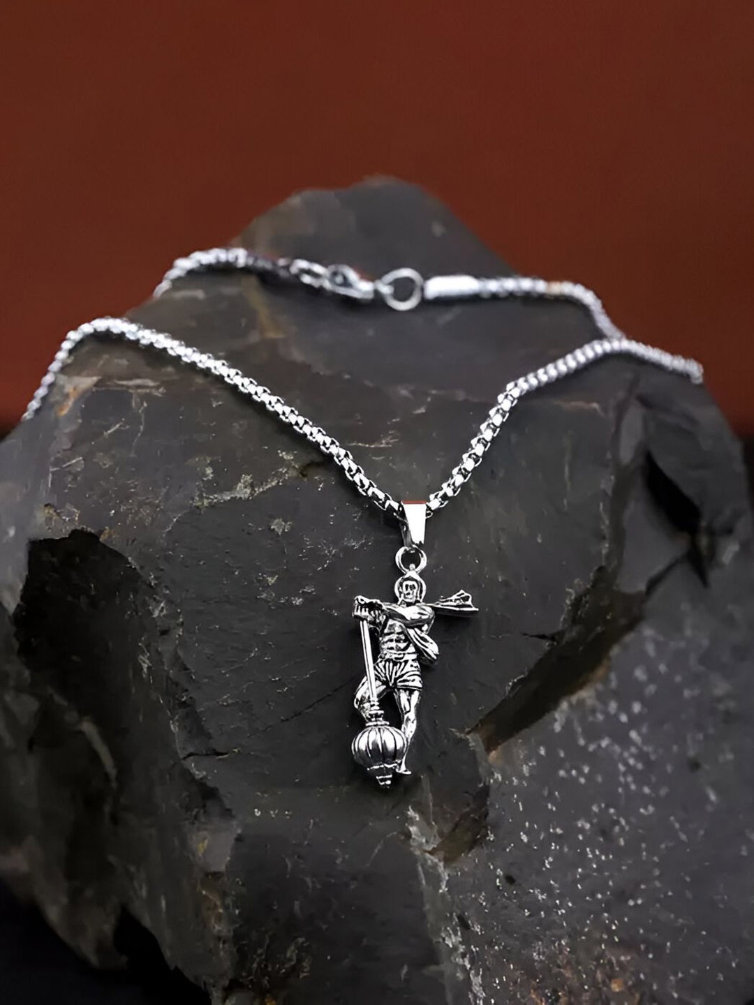 Minprice Silver-Plated Contemporary Stainless Steel Pendants With Chains