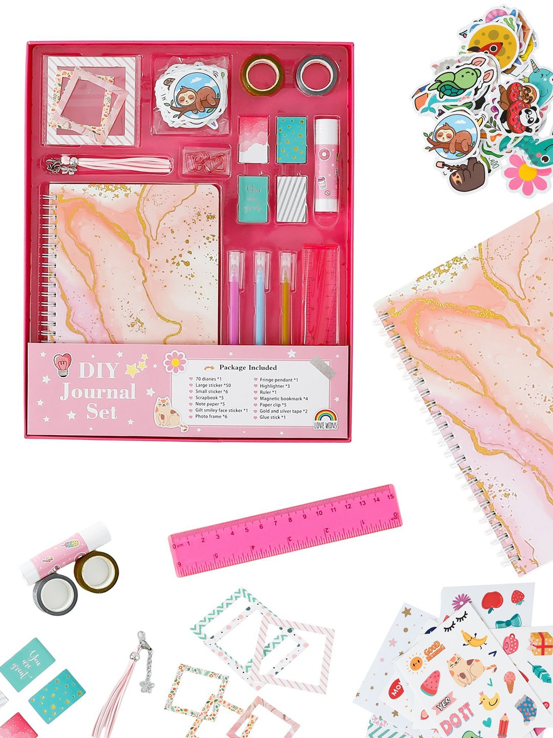 

Tinker Squad Pink & White Scrapbook Journal Craft Accessories Stationery