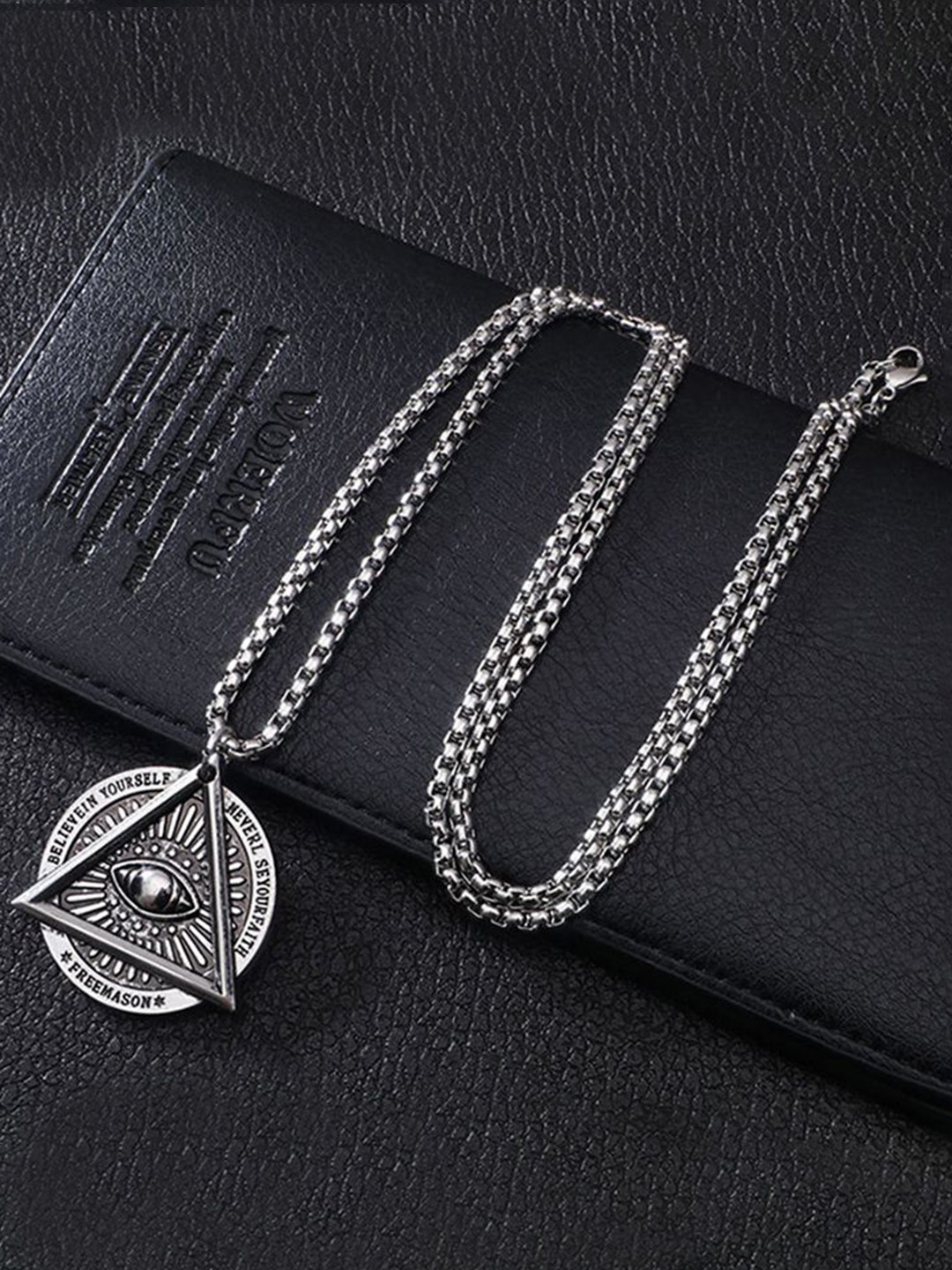 Minprice Silver-Plated Stainless Steel Pendants With Chains