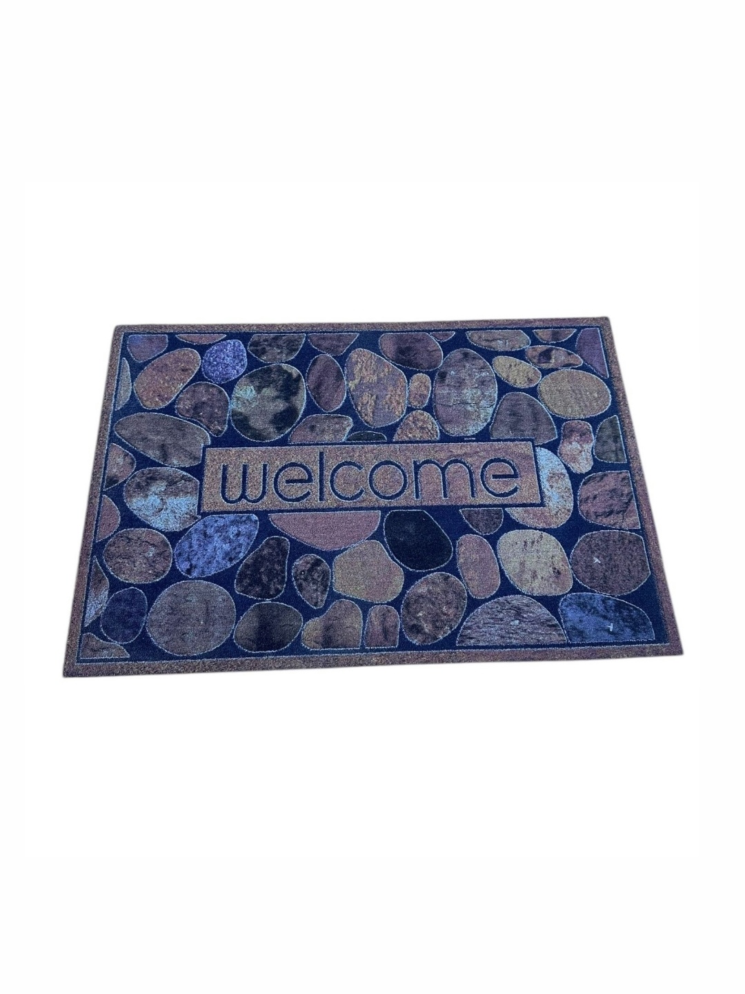 

Gallery99 Blue & Grey Printed Anti Skid Doormat