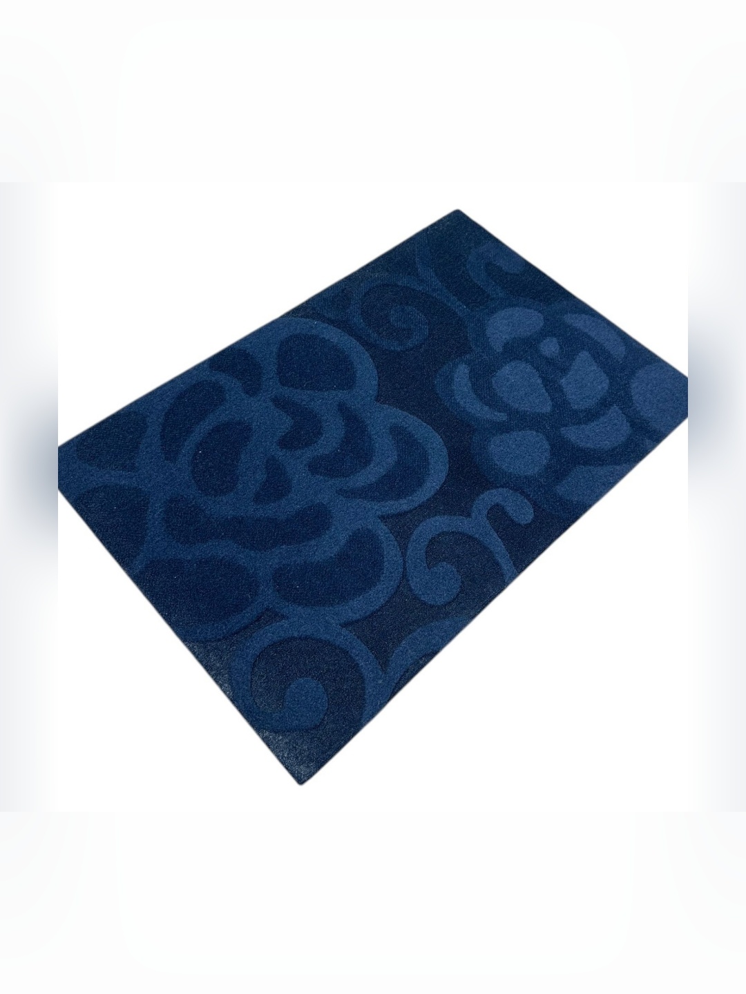 

Gallery99 Blue Textured Soft Absorbent Doormat