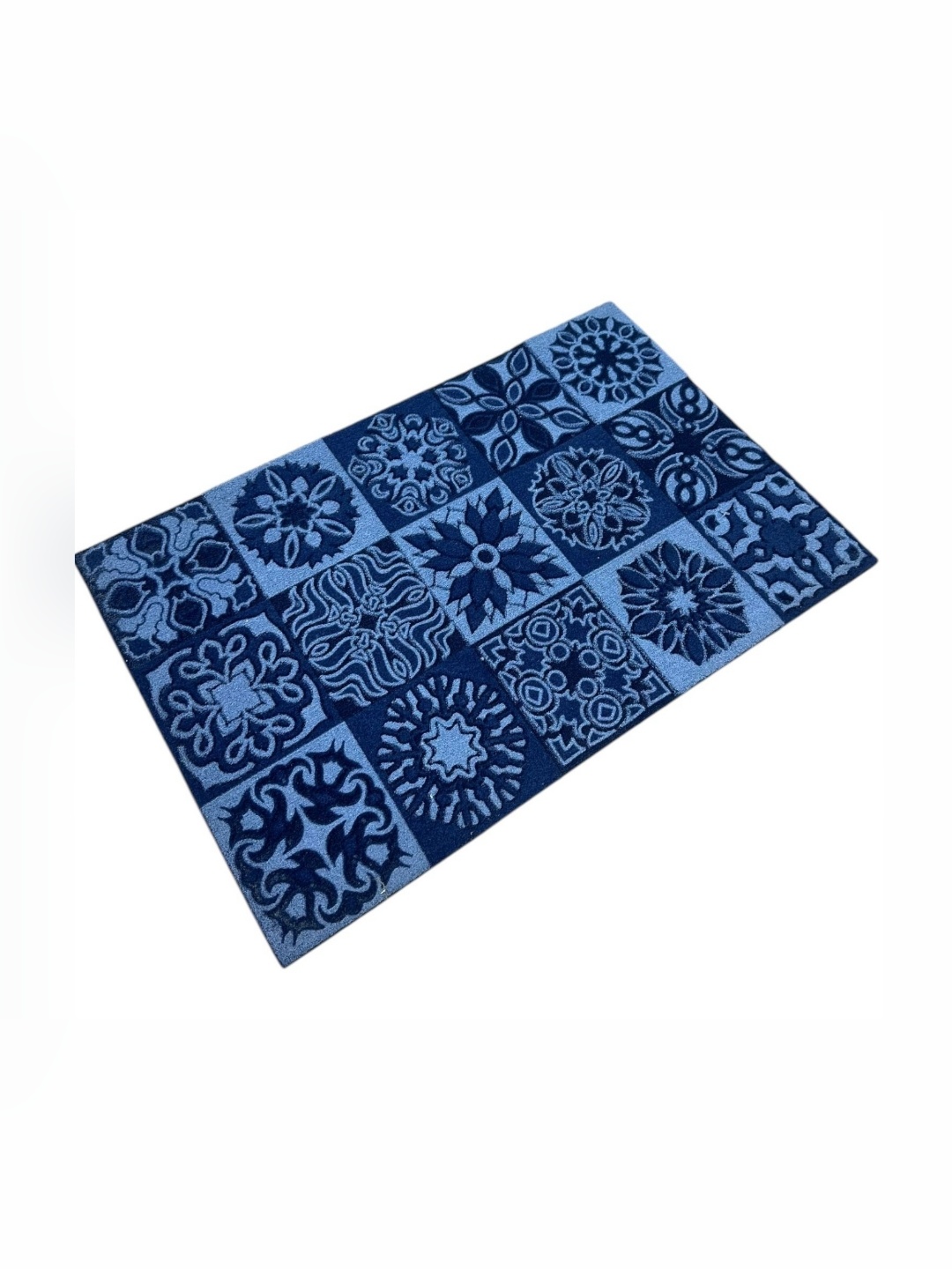 

Gallery99 Blue Printed Soft Absorbent Bath Mat