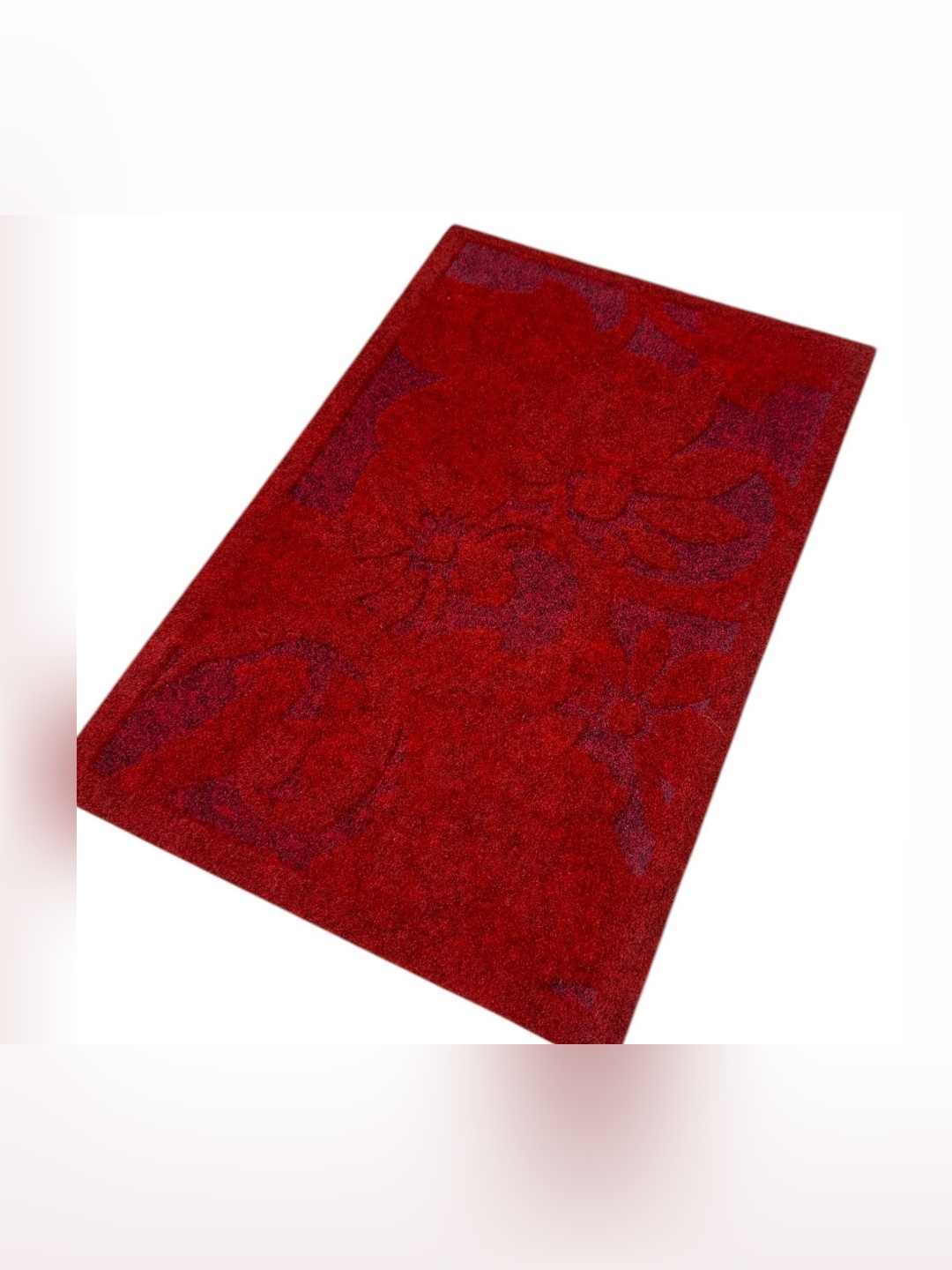 

Gallery99 Red Textured Soft Absorbent Bath Mat