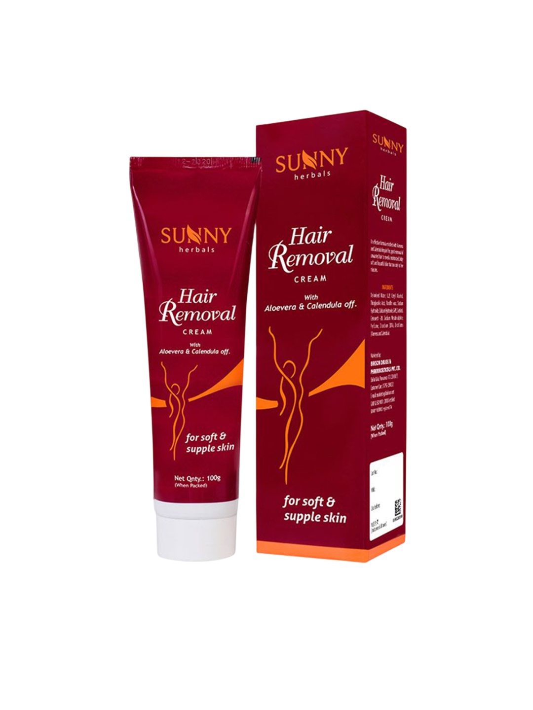 SUNNY HERBALS Hair Removal Cream With Aloevera & Calendula off- 100 g, White