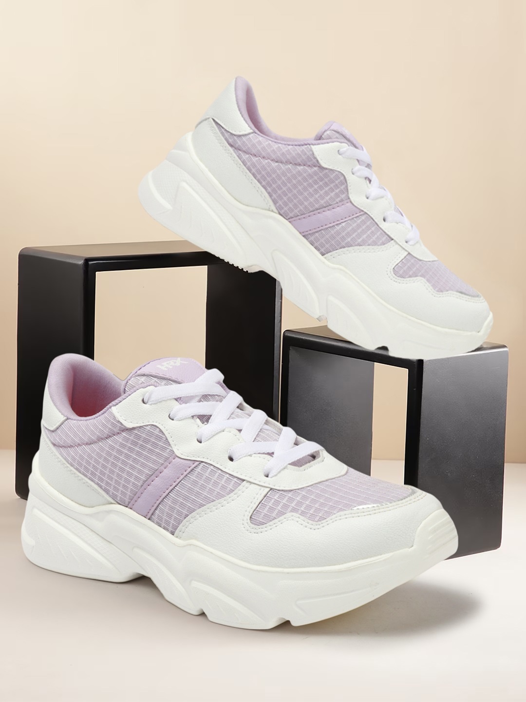 

HRX by Hrithik Roshan Women Textured Sneakers, Violet