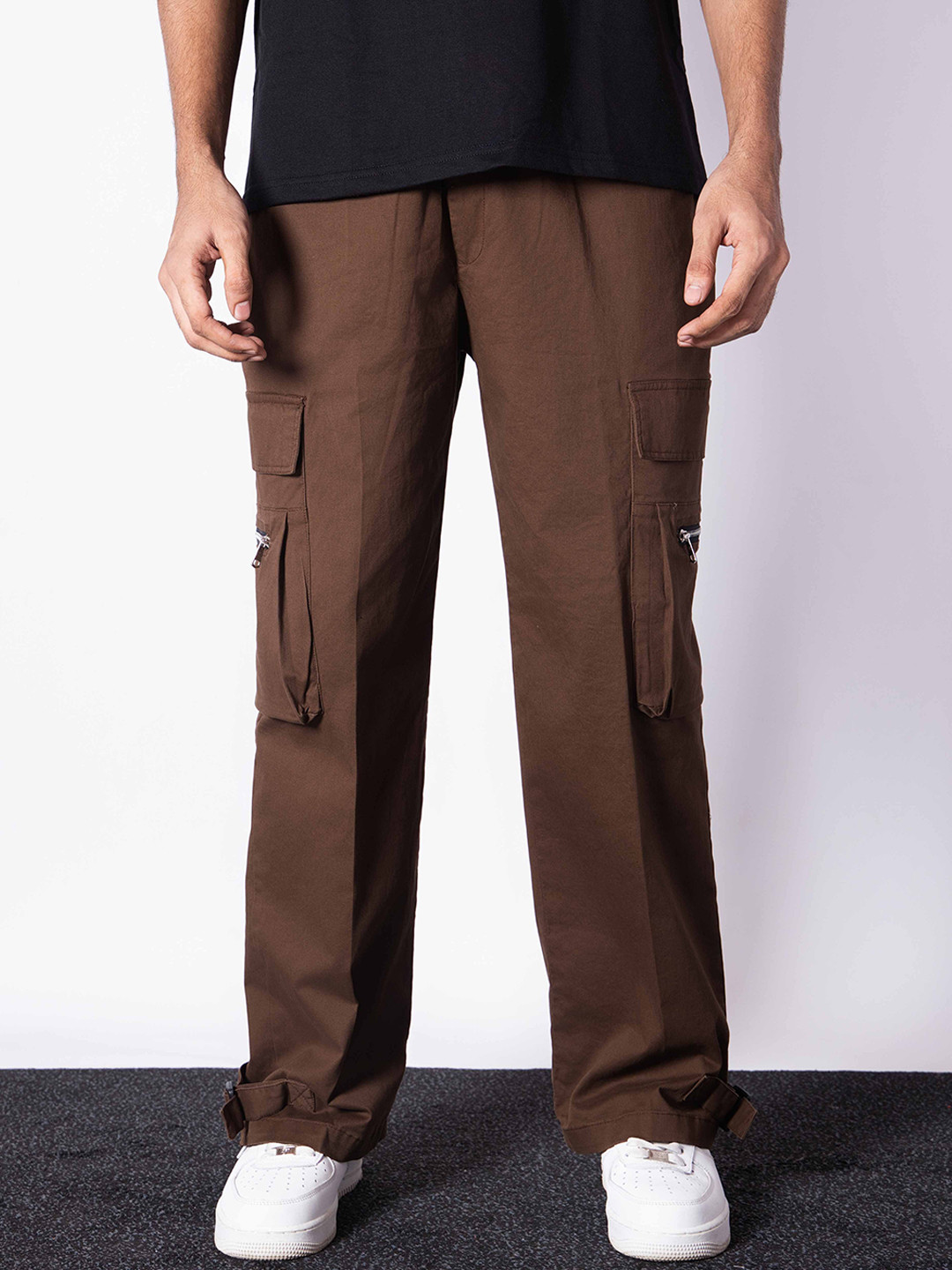 

Hop Head Coffee Military Pockets Cotton Cargo, Brown