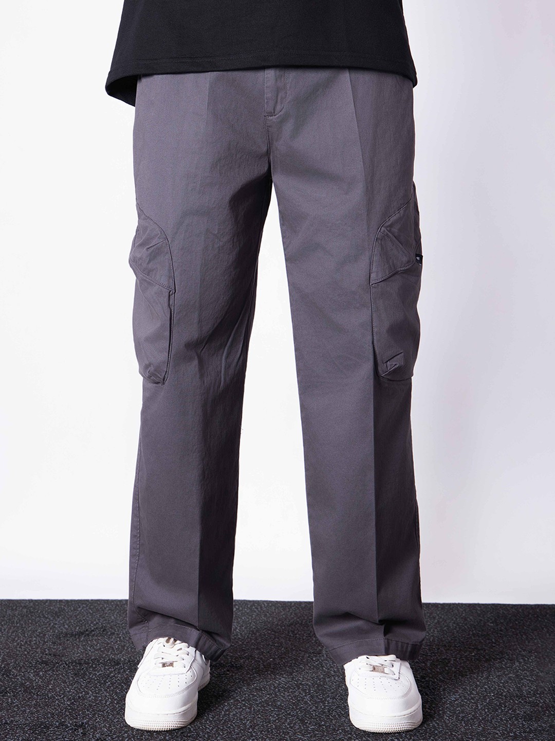 

Hop Head Charcoal Utility Pockets Cotton Cargo, Grey
