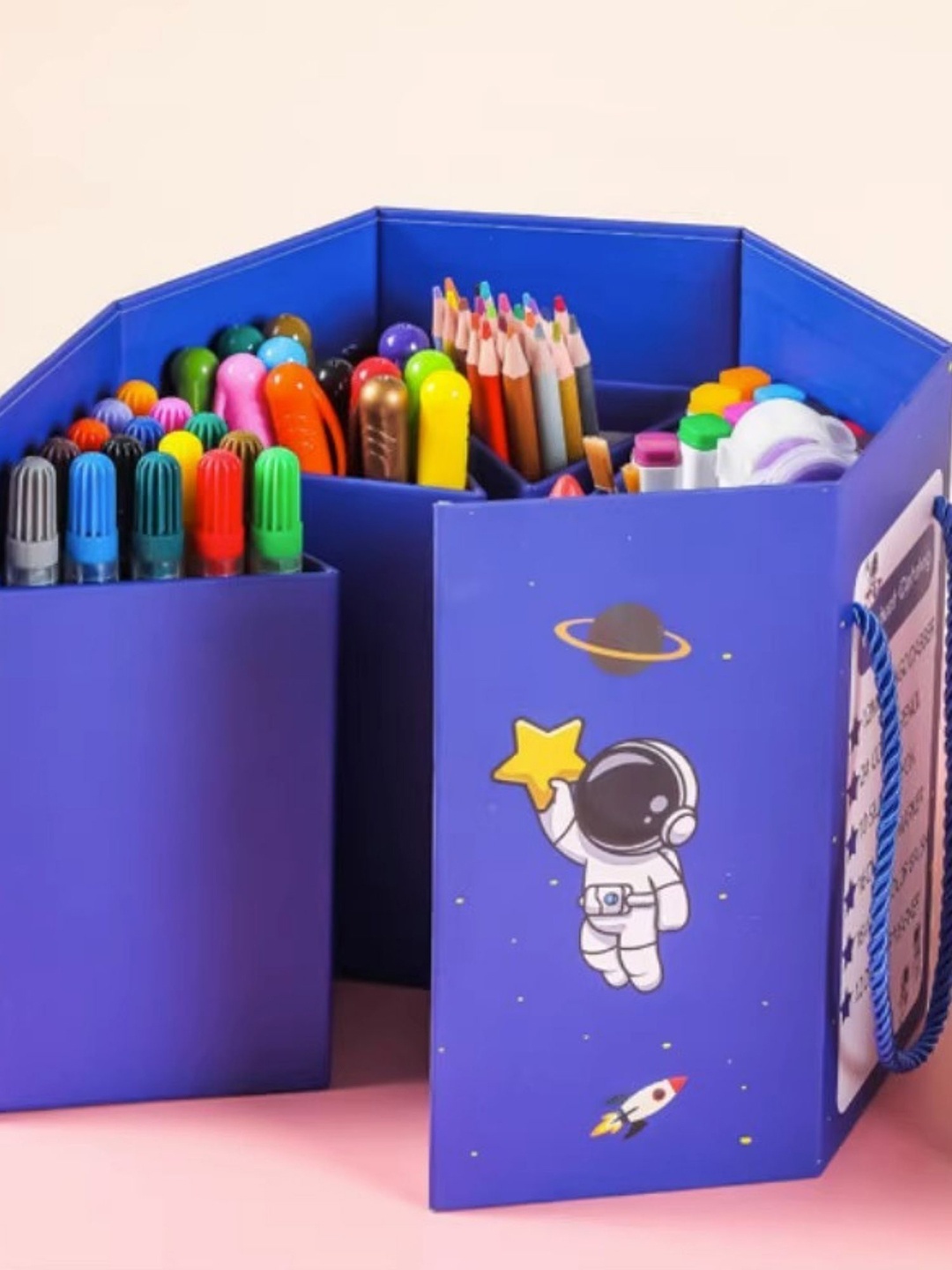 

Tinker Squad Blue & White 83 Pieces Printed Art Drawing & Colouring Set Stationery
