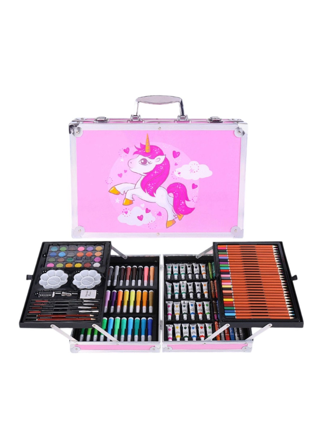 

Tinker Squad Pink & White 145 Pieces Self Design Colours Stationery