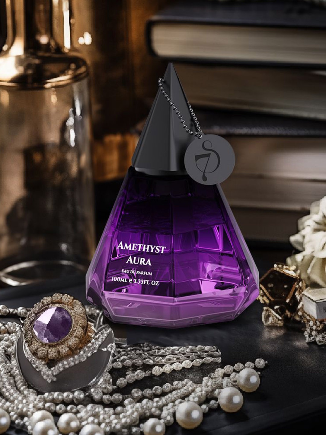 7 SCENTS Amethyst Aura Long Lasting Eau De Parfume - 100 ml, Purple