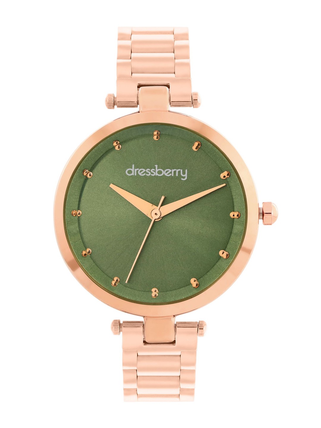 

DressBerry Women Brass Dial & Straps Analogue Watch DB-SS24-18C, Green
