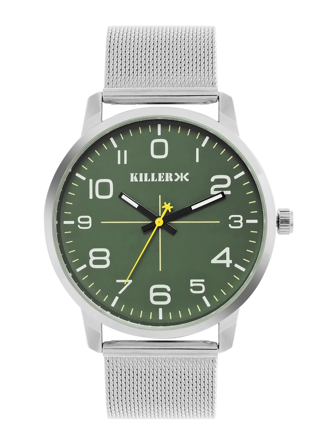 

Killer Men Brass Dial & Straps Analogue Watch KL24-3C, Green