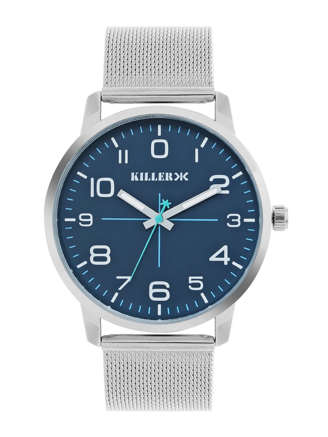 Killer Men Brass Dial & Bracelet Style Straps Analogue Watch KL24-3B, Blue