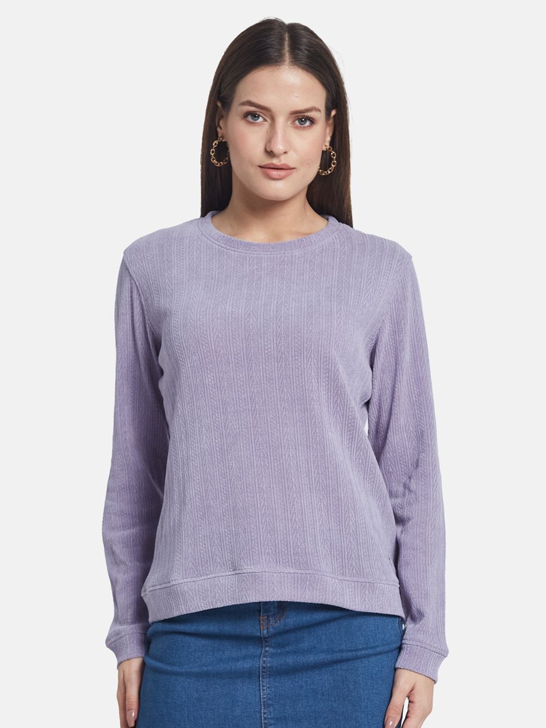 

METTLE Women Pullover Sweatshirt, Purple