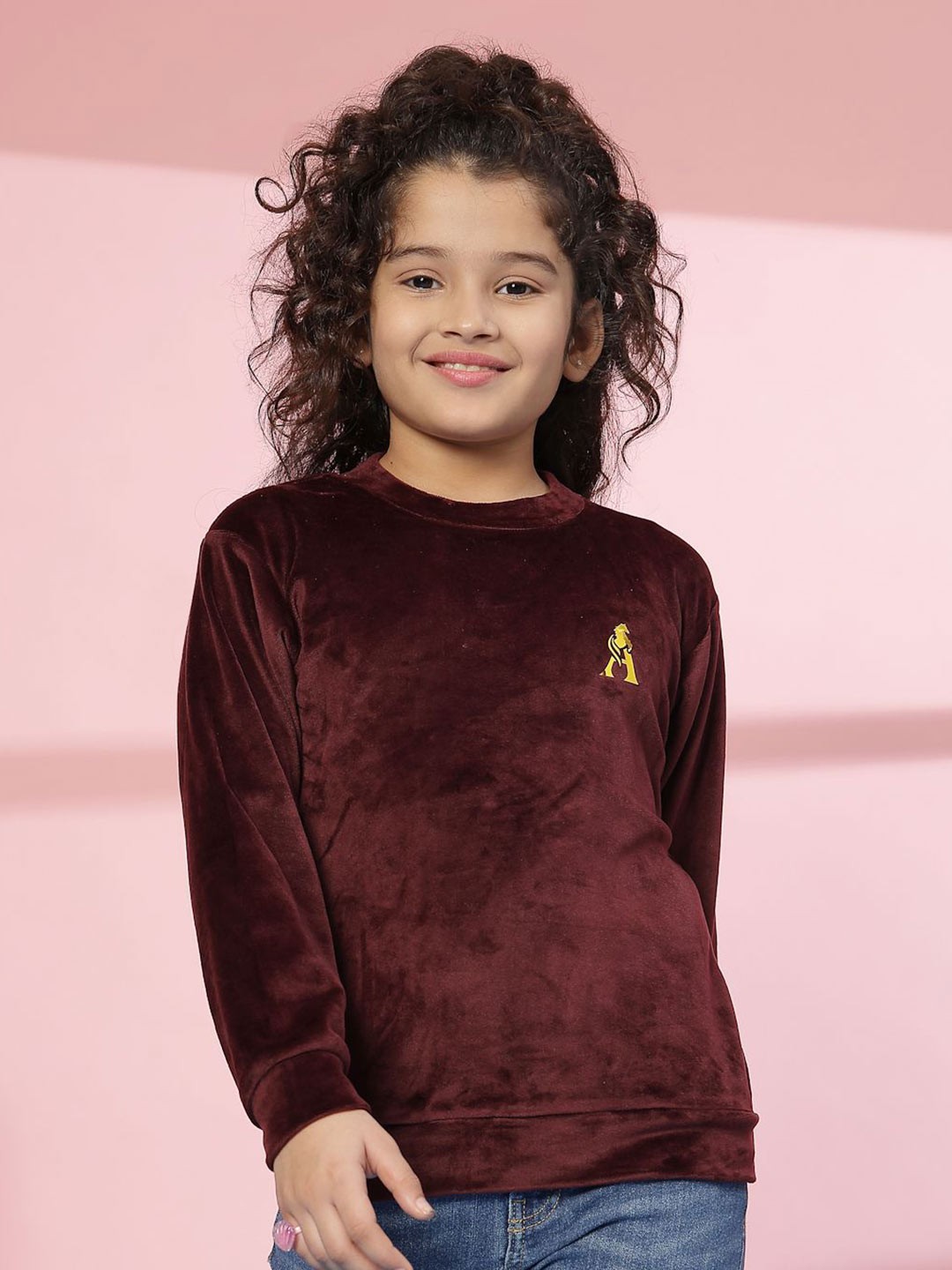 

Albion By CnM Girls Woollen Pullover, Burgundy