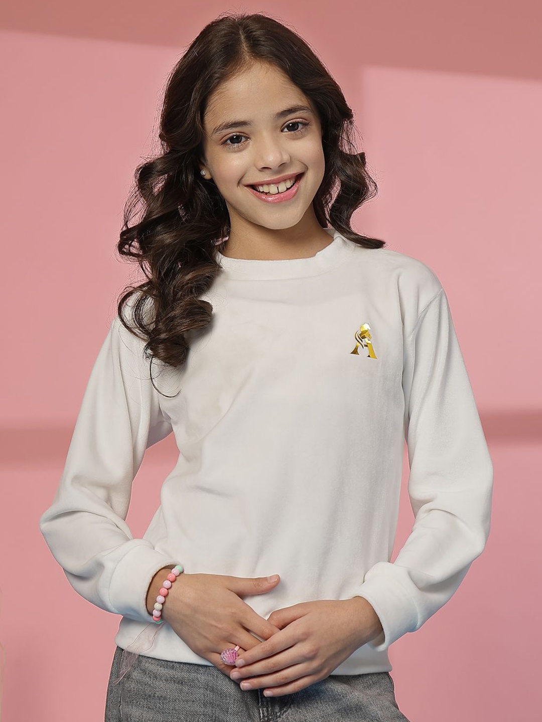 

Albion By CnM Girls Woollen Pullover Sweater, White