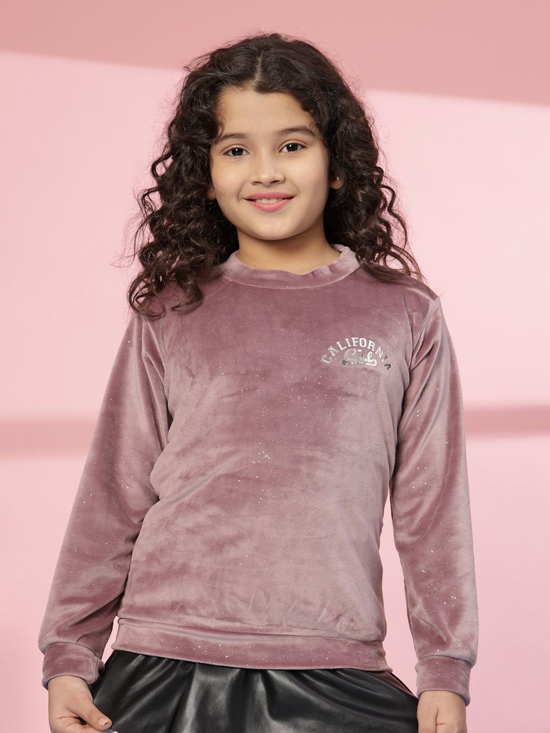 Albion By CnM Girls Woollen Pullover Sweaters, Purple