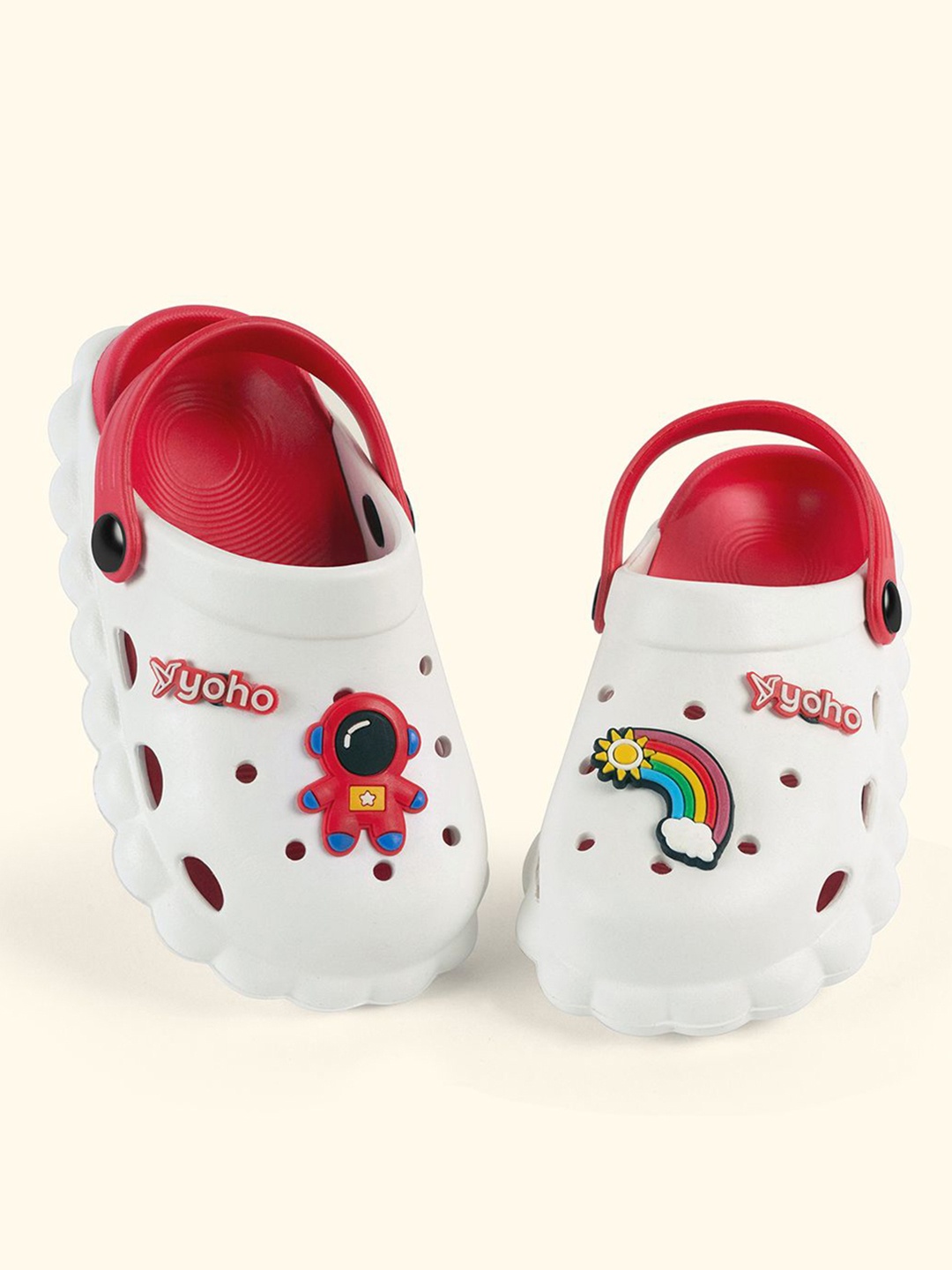 

YOHO Cloud Kids Babysoft Skin Friendly Lightweight Comfortable EVA Clogs, White