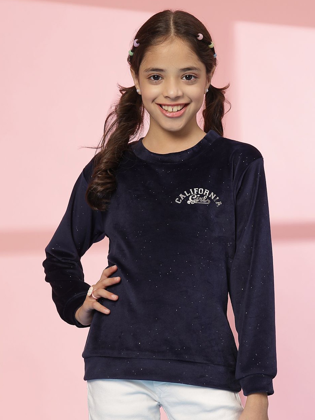 

Albion By CnM Girls Woollen Pullover, Navy blue