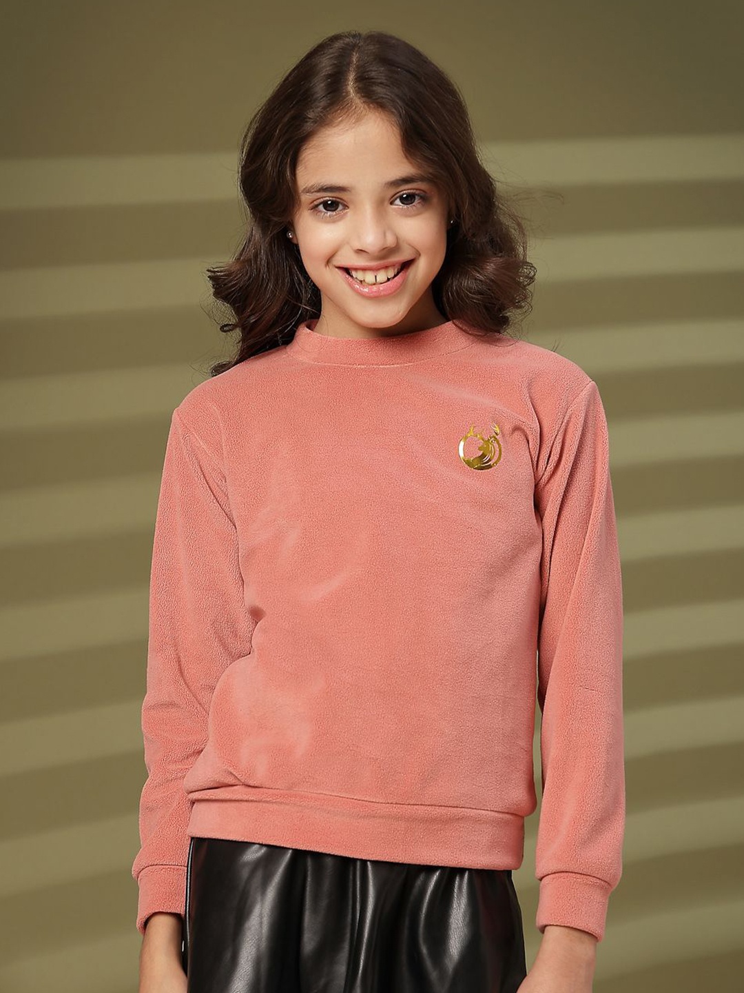 

Albion By CnM Girls Pullover Sweaters, Peach