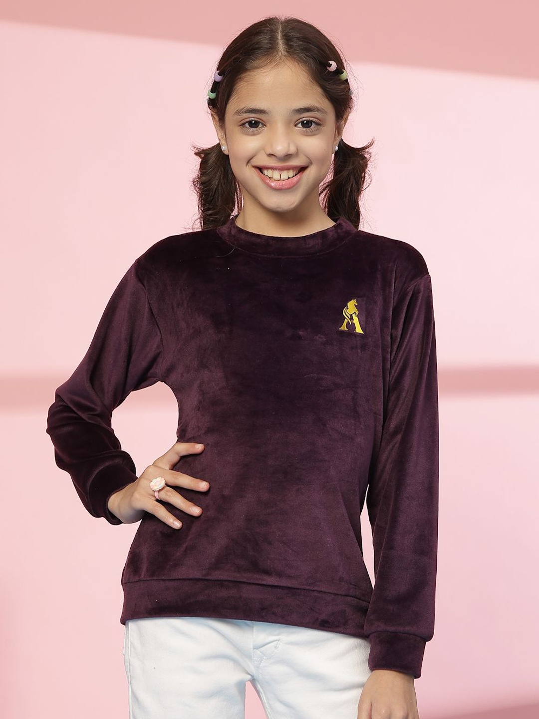 

Albion By CnM Girls Woollen Pullover, Burgundy