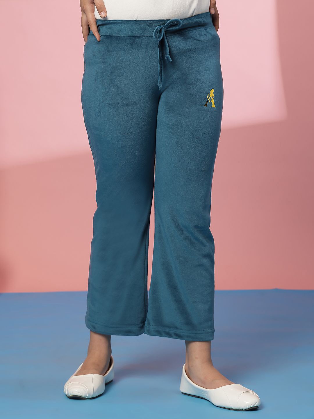 Albion By CnM Girls Mid-Rise Regular Trouser, Teal