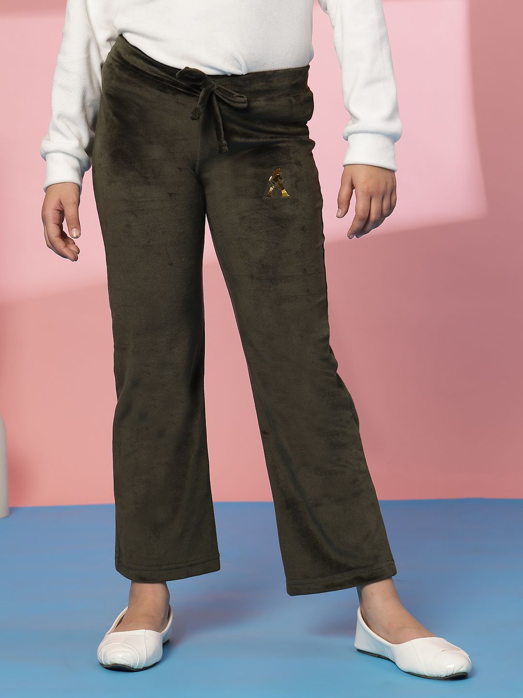 

Albion By CnM Girls Graphic Printed Trousers, Olive