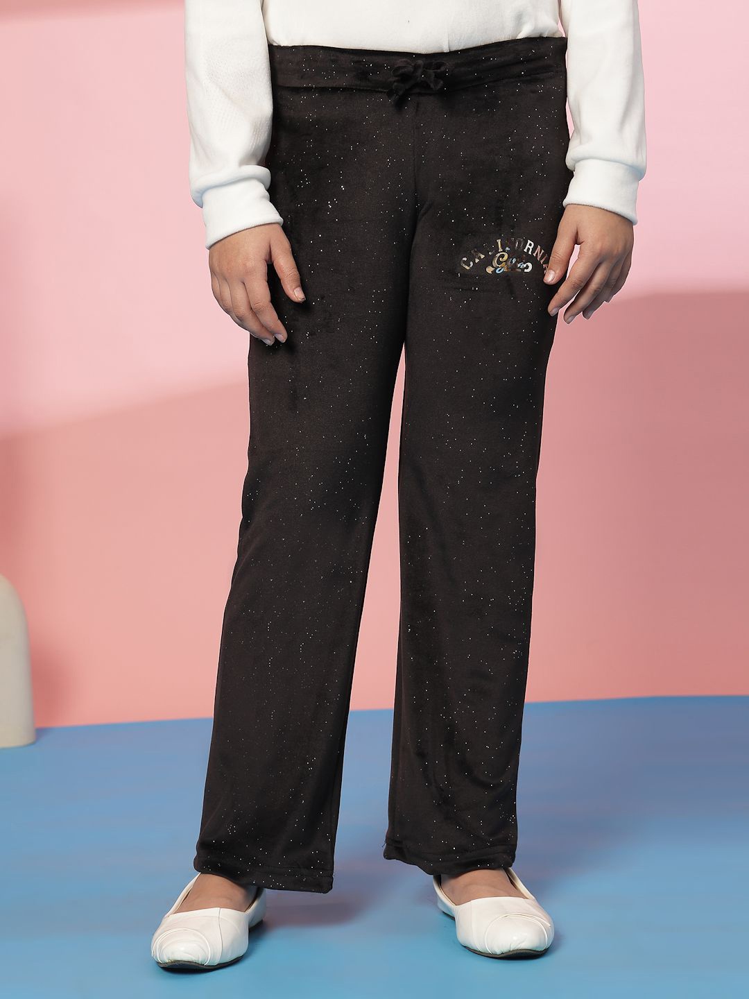 Albion By CnM Girls Mid-Rise Regular Trouser, Black