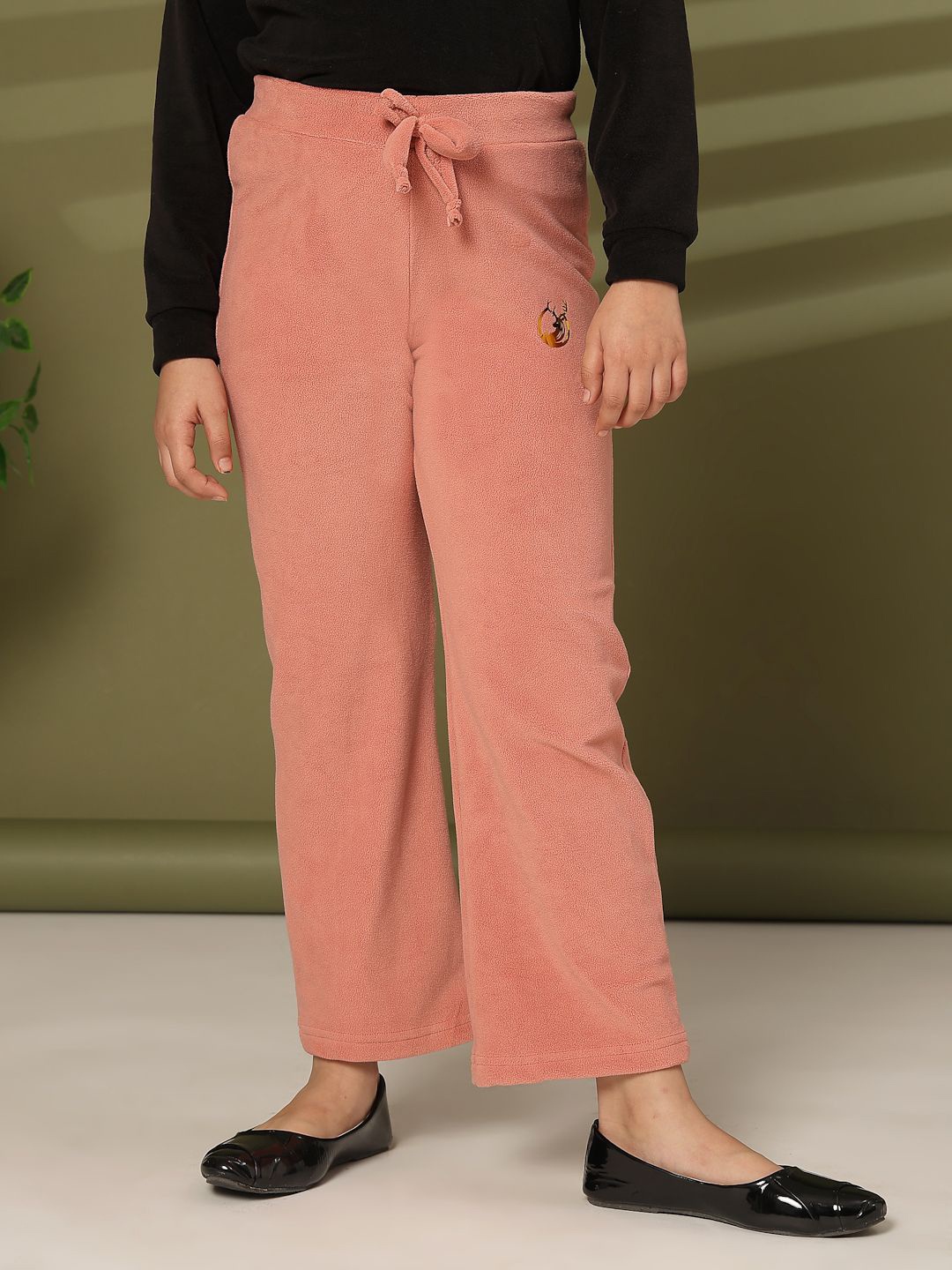 

Albion By CnM Girls Graphic Printed Trousers, Peach