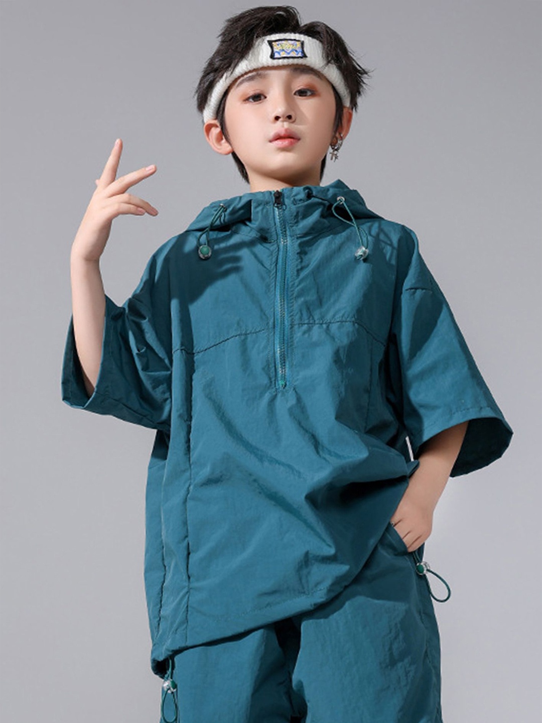 

LULU & SKY Kids Cotton Shirt Style Top, Blue