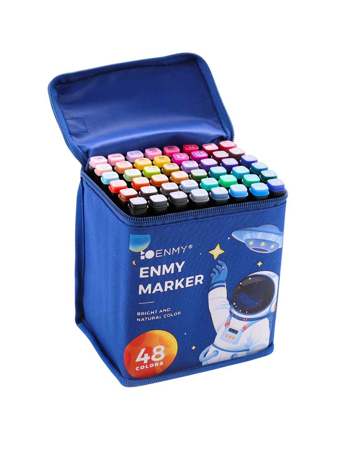 

Tinker Squad 48 Pcs Dual Tip Acrylic Markers Set Stationery, Blue