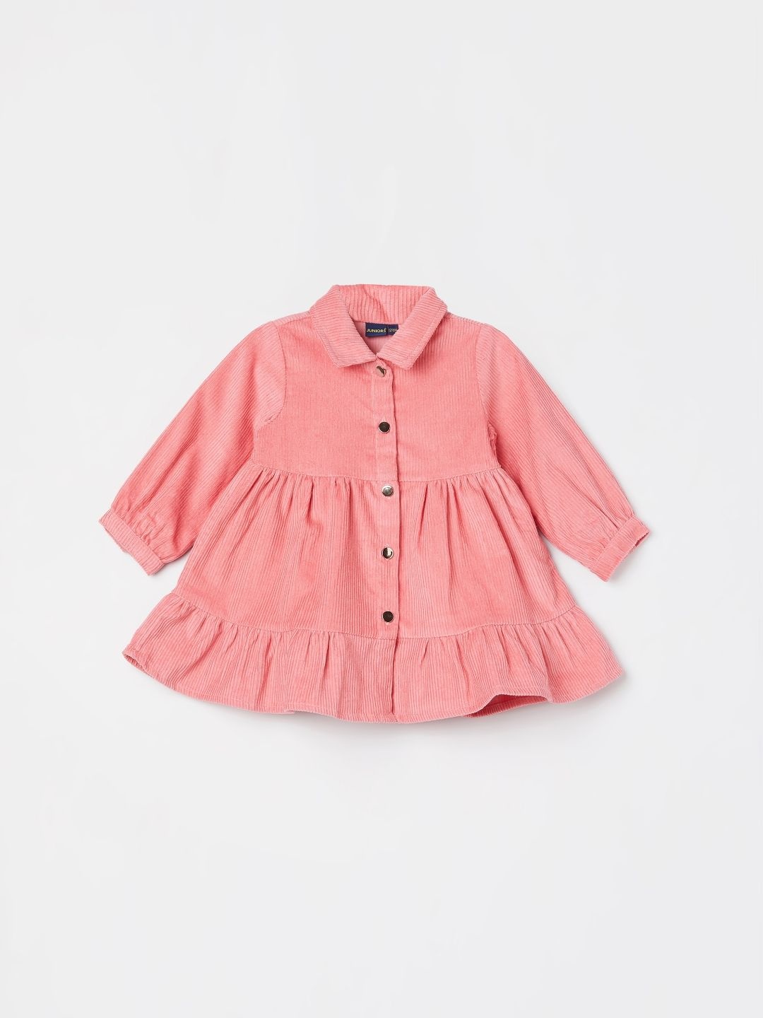 

Juniors by Lifestyle Girls Shirt Collar A-Line Dress, Pink