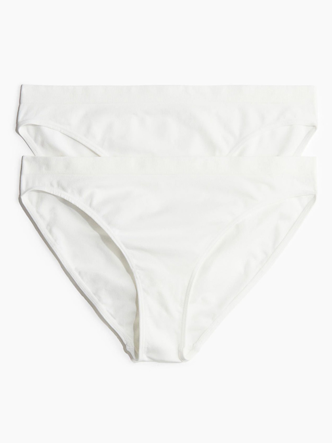 H&M 2-Pack Seamless Briefs, White