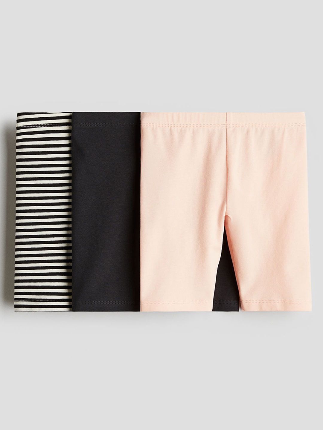 H&M 3-Pack Cotton Cycling Shorts, Black