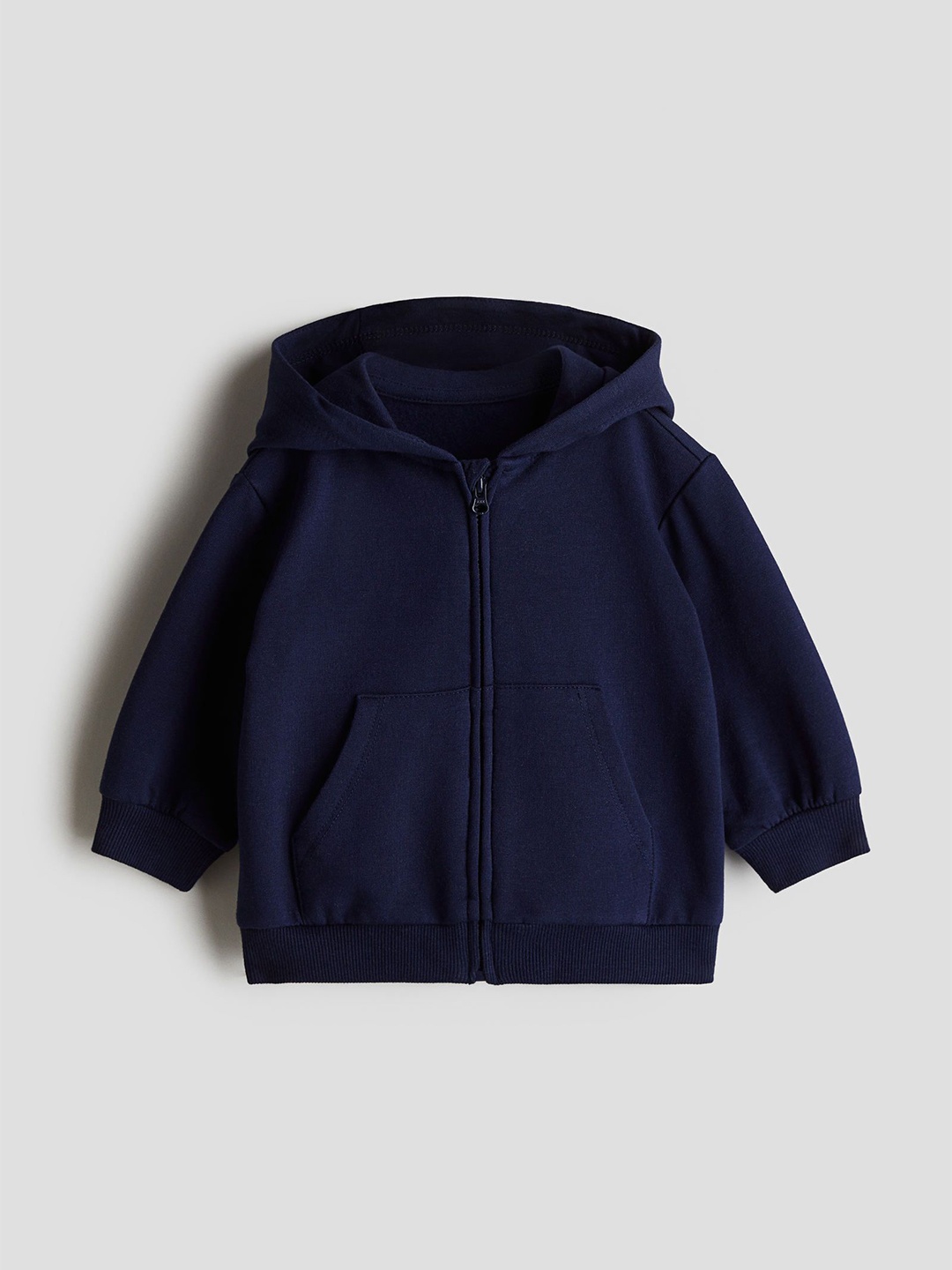 

H&M Zip-Through Hoodie, Navy blue