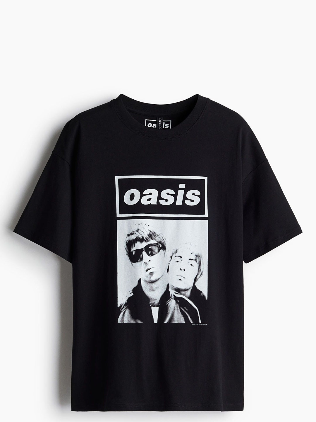 

H&M Oversized Printed T-Shirt, Black
