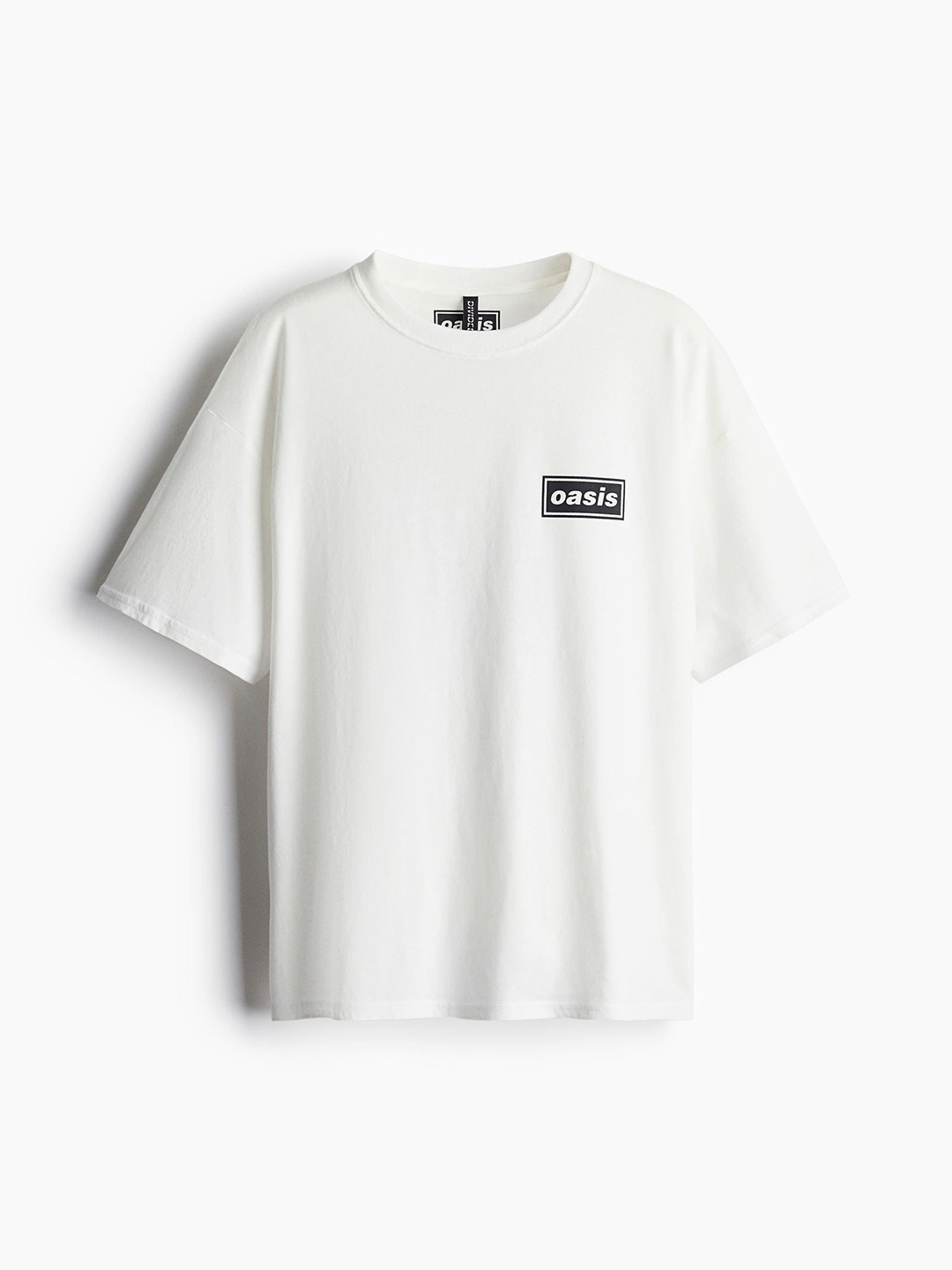 

H&M Oversized Printed T-Shirt, White