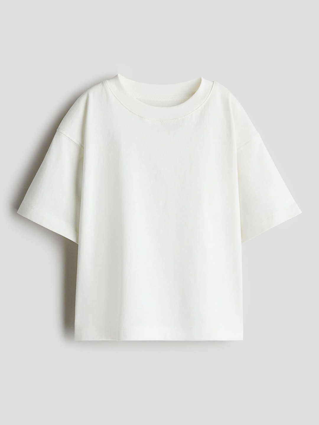 

H&M Boxy Cotton T-Shirt, White